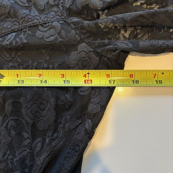 Royal Bones Daang Goodman Black Hooded Zip Up Sheer Lace Corset Goth Steampunk S - Picture 8 of 9